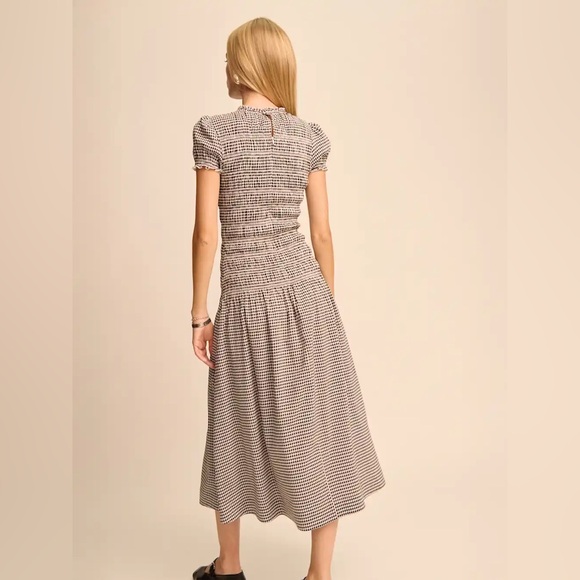 Reformation Kiria Dress In Remy Check, brand new, never worn, no flaws. - Picture 4 of 16